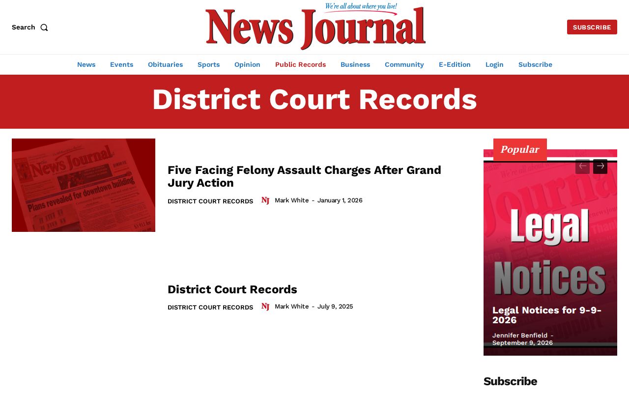 News Journal District Court Records archive